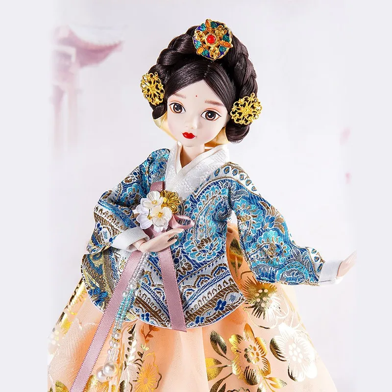 28CM Chinese Style Original Ethnic Style Doll Toy Home Decoration Ornament 12 Joint Doll Collect Collections Doll Gift ZE413