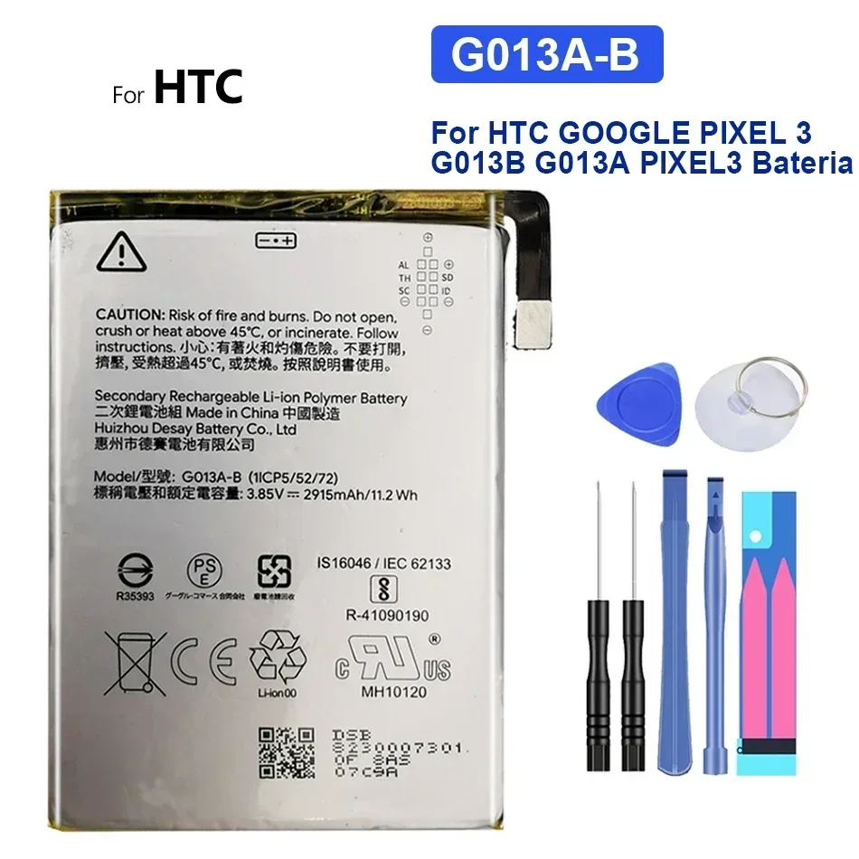 G013A-B G013C-B G020E-B G020A-B Battery For HTC Google Pixel3 Pixel 3 3XL 3A 3AXL Pixel3A batteries Phone Replacement Bateria