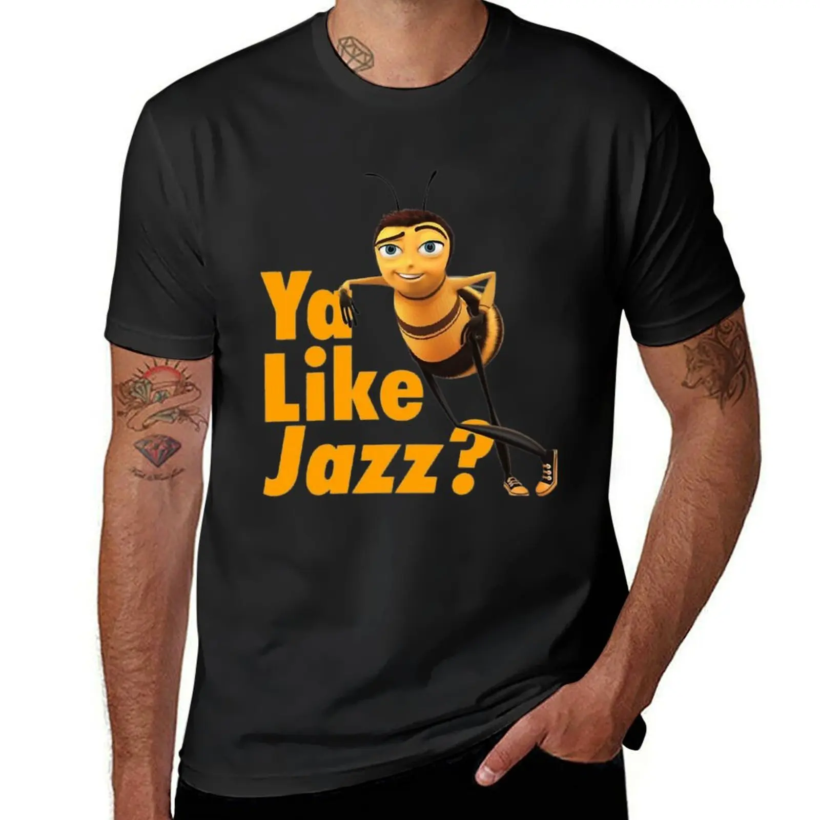 

Bee movie ya like jazz T-Shirt sweat customizeds Blouse oversizeds mens graphic t-shirts big and tall