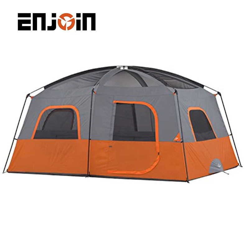 ENJOIN China Supplies Outdoor Portable Easy Assembly Promotional Roof   Camping Tents 6 Person 12 Person