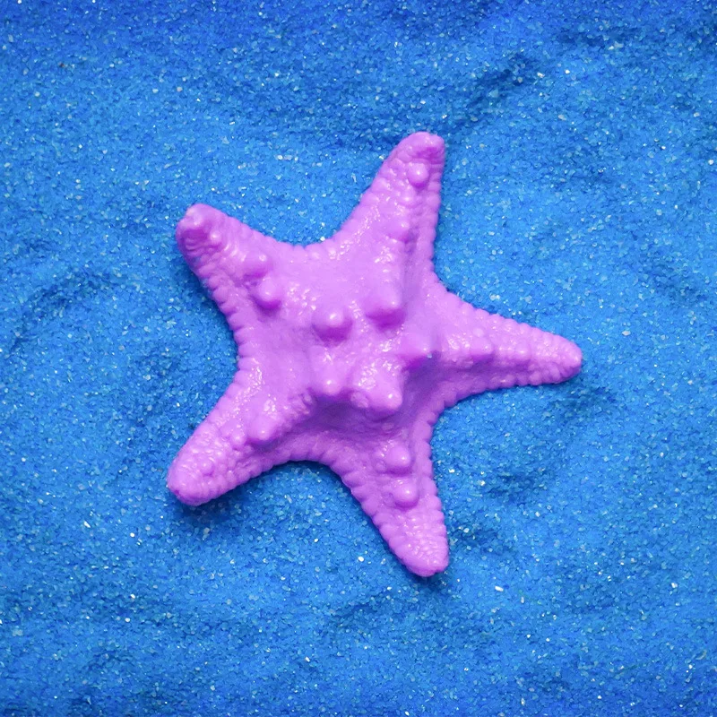 2pcs Aquarium Artificial Starfish Emulational Fish Tank Landscaping Figurines PVC Starfs Decoration Sea Star Shape Ornament