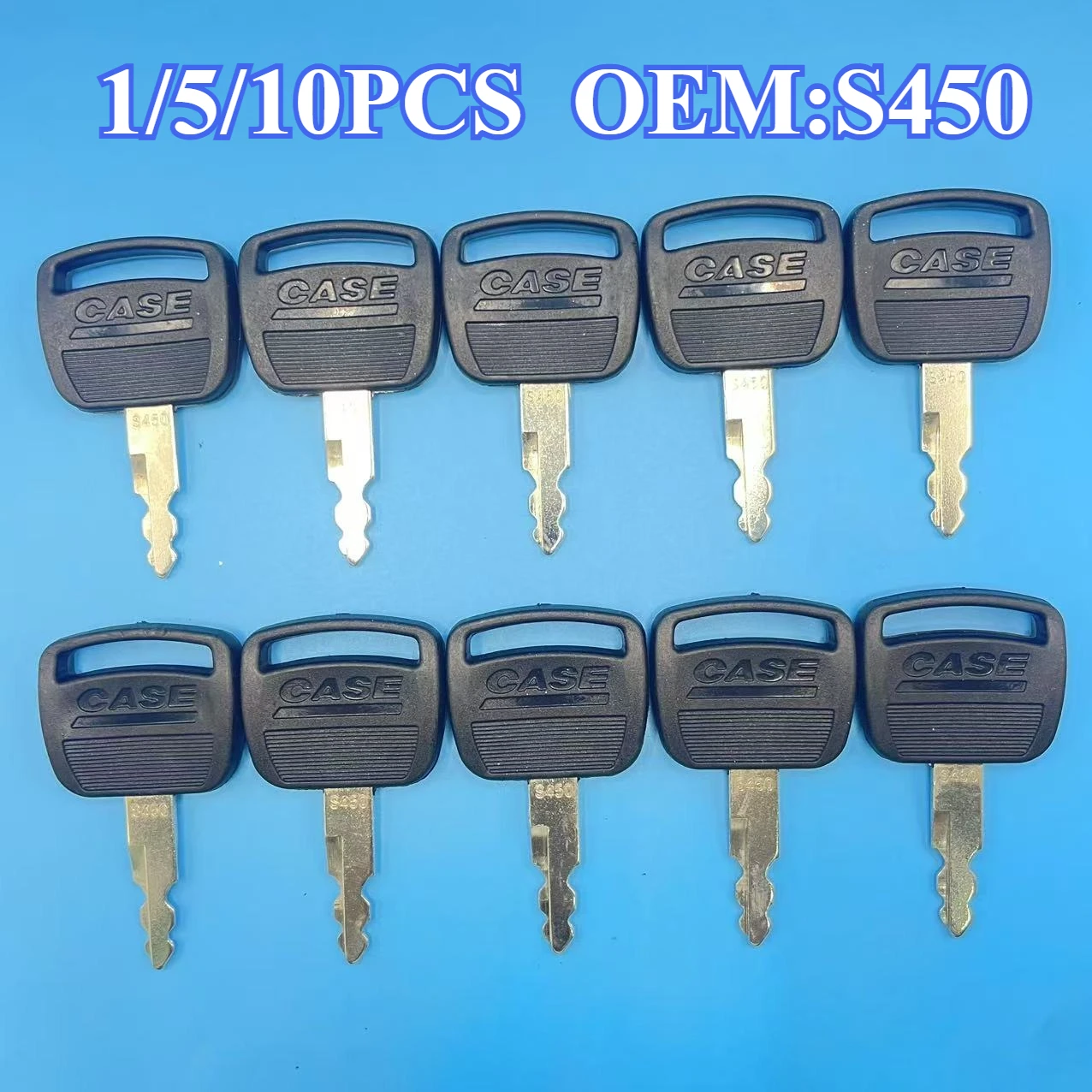 1/5/10PCS S450 Keys For CASE 210 240 360 330 460 470 ignition key For C series 380C 120C 240C CX series