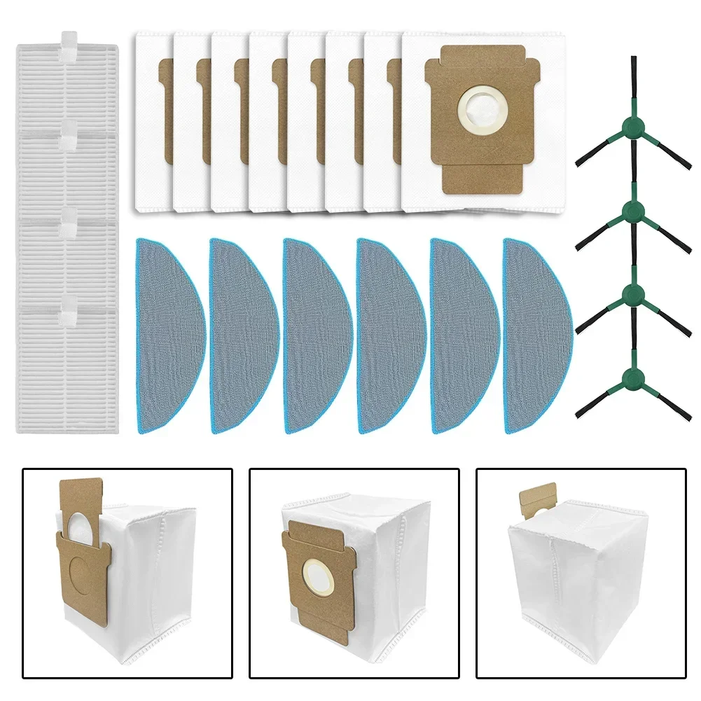 

Filter Mop Cloth Dust Bag Side Brush Kit For Roomba 105 For Combo Robot + AutoEmpty Dock Side Brush Filter Mop Cloth Dust Bags