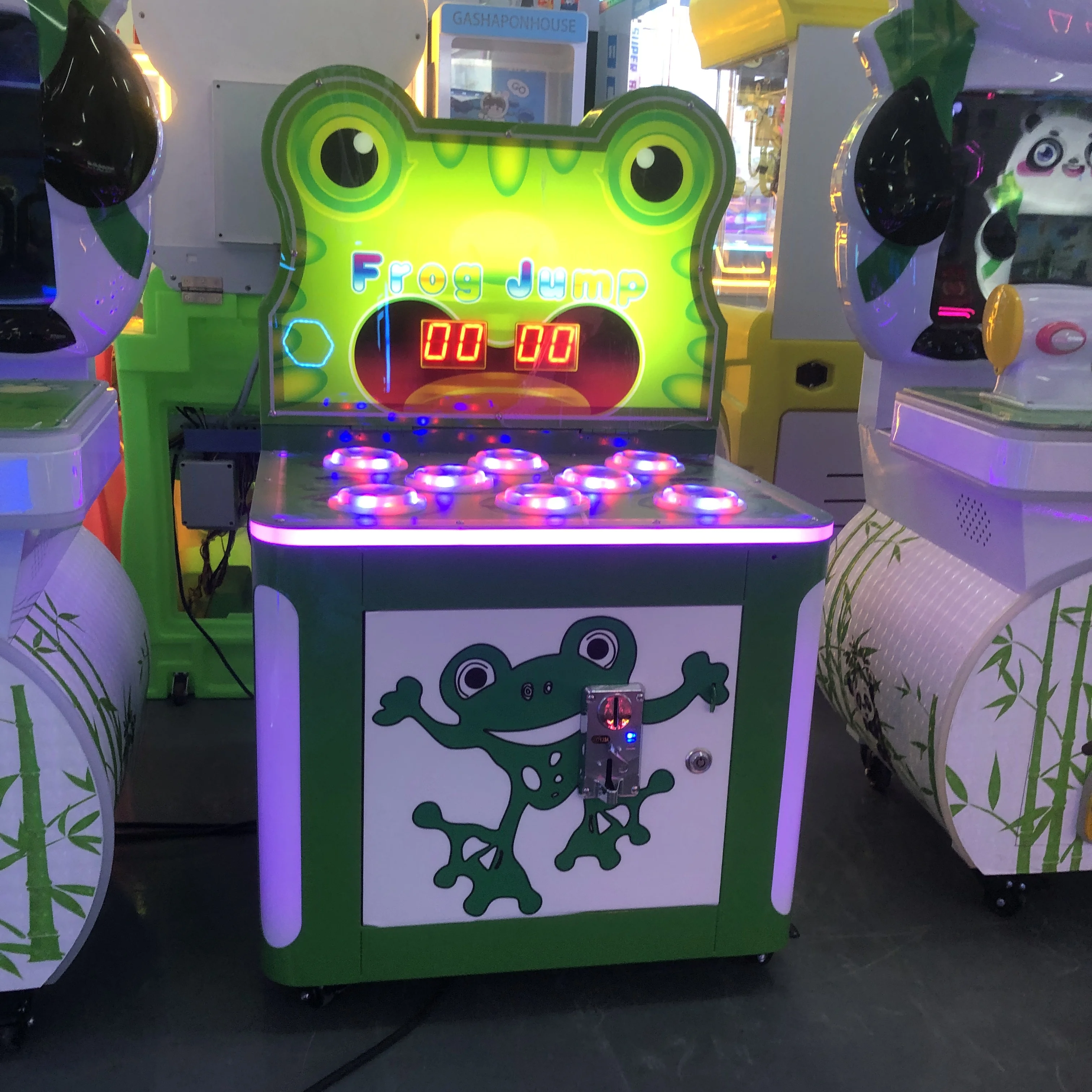 屋内用メタルハンマーでカエルを叩くモグラ叩きゲーム機、コイン - Whack A Mole Arcade のレビューと価格