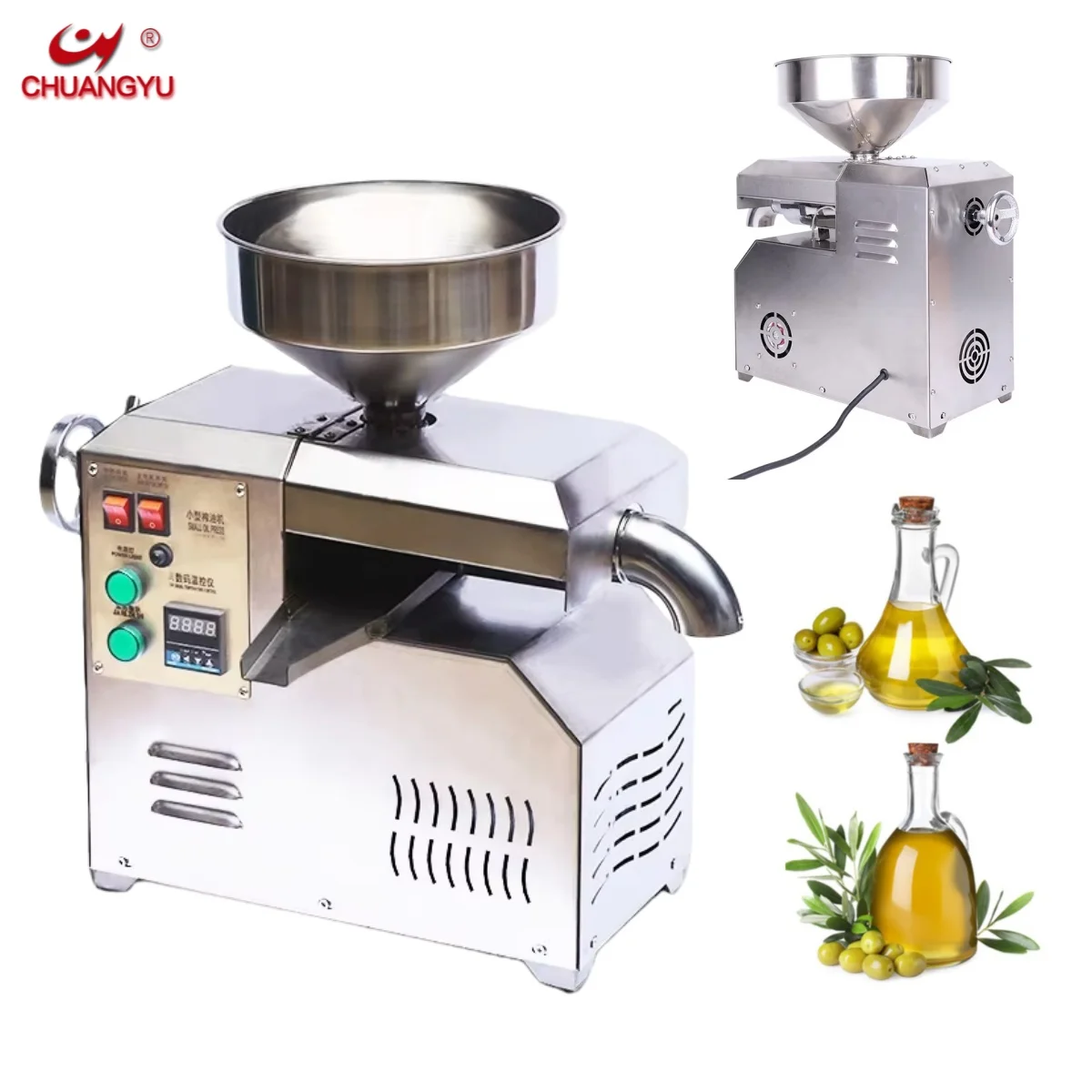 

New Multifunctional Spiral Commercial Soybean Press Automatic Small High Productivity