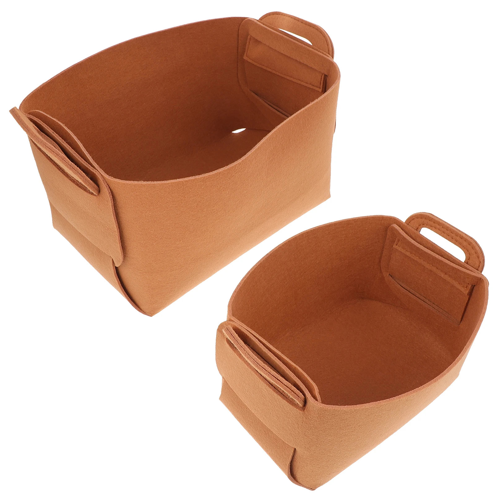 

2pcs Foldable Storage Baskets Stackable Organizer Toy Sock Shoe Sundries Tidy Container Home Office Dormitory Space Saving