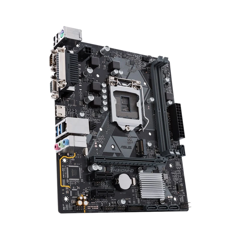 ASUS PRIME H310M-D Intel H310 Motherboard LGA 1151 8th 9th Gen Socket Supports Core i3 9100 9300 9350K 2 RAM Slot Max. 32GB DDR4