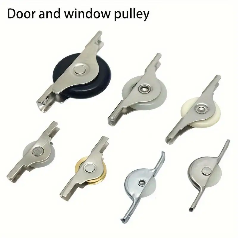 10Pcs plastic door and window pulleys, old-fashioned sliding door pulleys, glass door pulleys, home hardware accessories