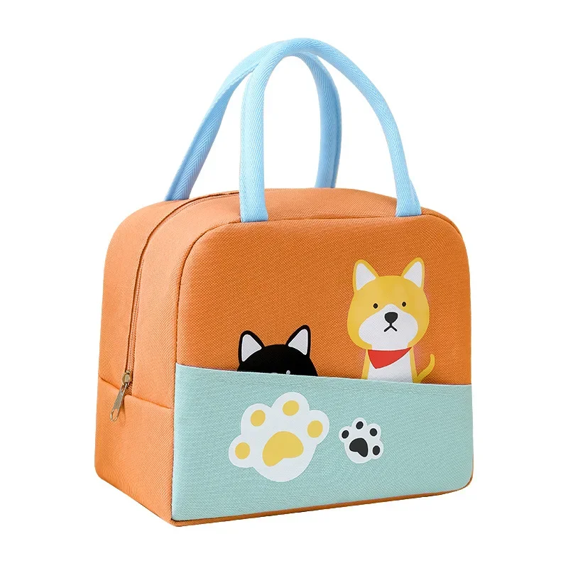 Handheld Bento Bags Cartoon Insulated Bag Children Lunch Bags for Women Bento Bags Thickened Insulated Lunch Box Bag Lonchera