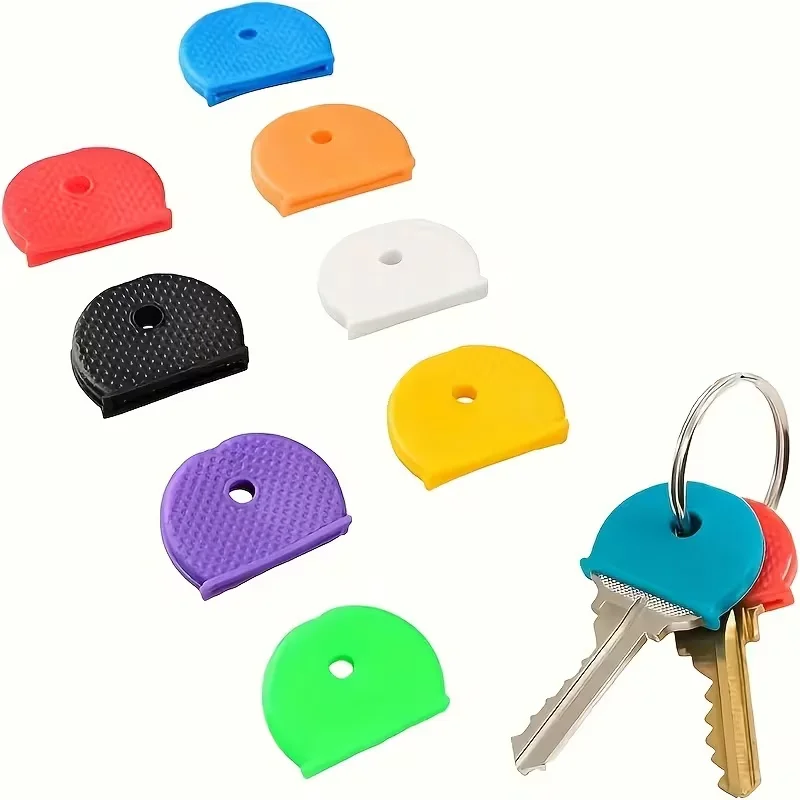 Colorful Cover Set - Elastic, Durable, Easy to Identify and Enhance Traction Protective Cover to Light Up Your Keys