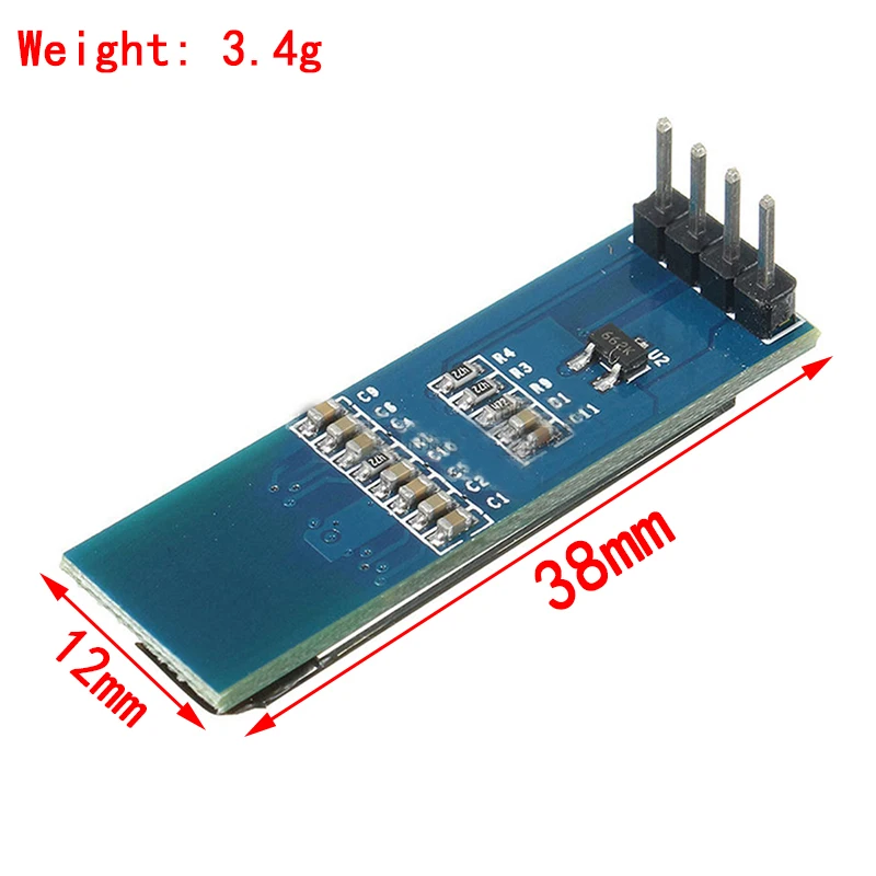 0.91 inch OLED display module white/blue OLED 128X32 LCD LED Display SSD1306 12864 0.91 IIC i2C Communicate for ardunio