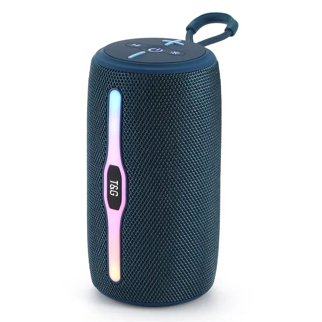 T & G TG675 wireless Bluetooth speaker bass Bluetooth speaker waterproof Led lights outdoor support AUX TF Radio FM Bluetooth 8W sound powerful portable speaker Subwoofer