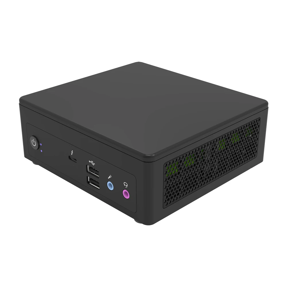 HUNSN 12th Generation,BA04f, I5 1240P/I7 1260P,Desktop Computer, Mini PC,Type-C, Mini DP, 2 x HDMI 2.0, 4xDisplay Support,TPM2.0