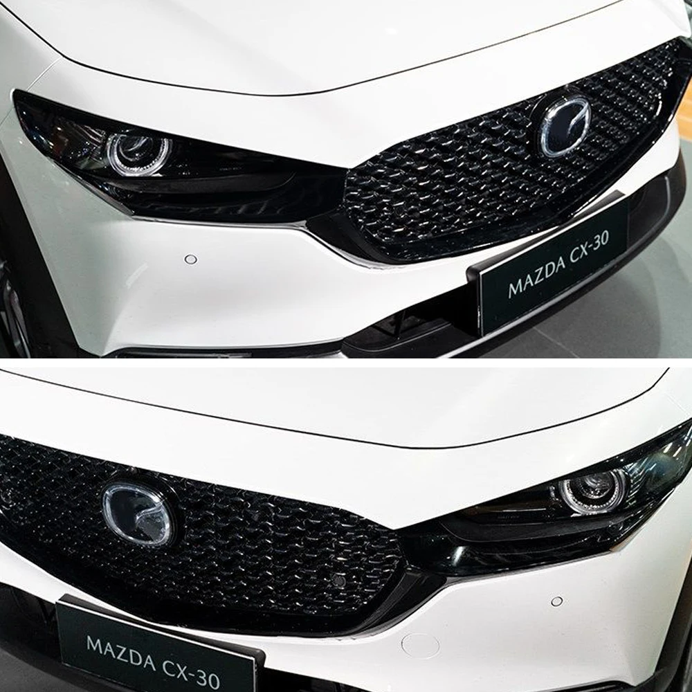 Dla Mazda CX-30 2020-2023 Kratka wlotowa Panel sterowania Klamka drzwi Naklejka z włókna węglowego Naklejki Stylizacja samochodu Akcesoria