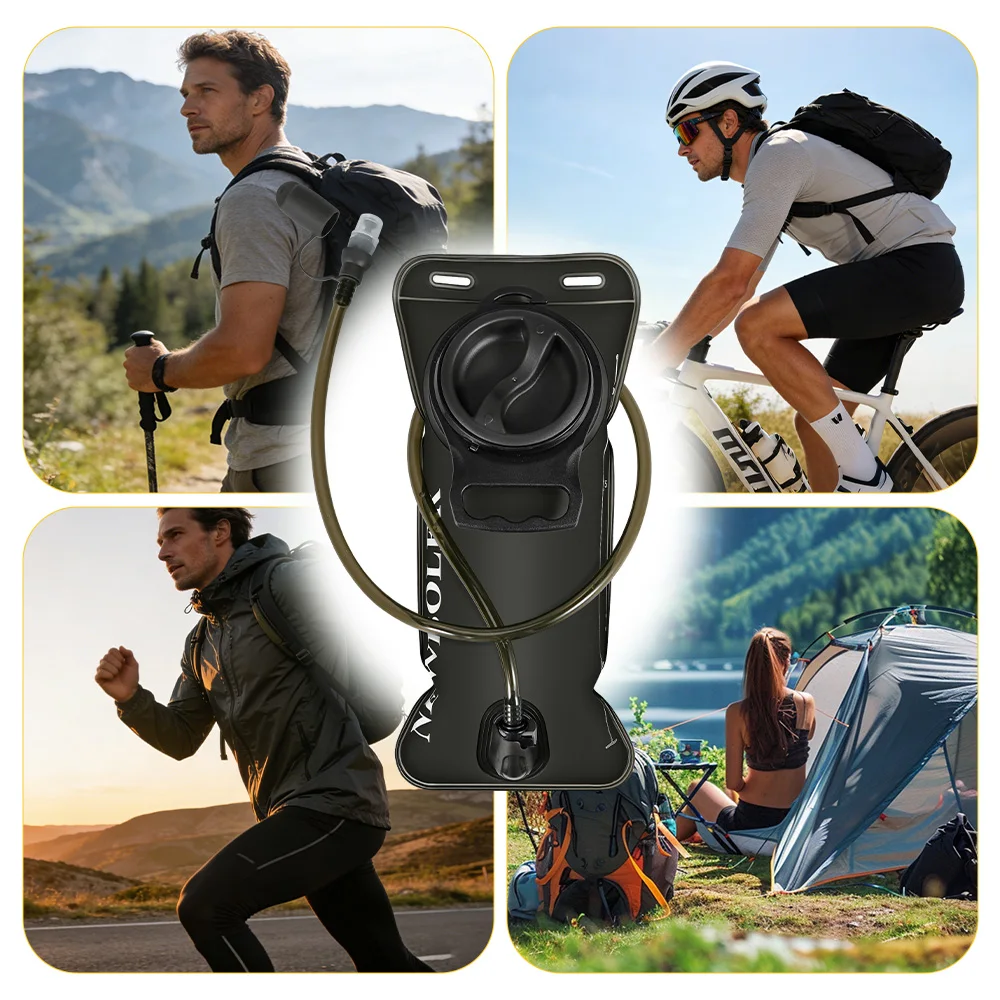 Wasserblase Trinkrucksack Hydrationspack Faltbarer Camping-Lauf-Hydrationswesten-Rucksack 1.5L 2L 3L – Detail 1