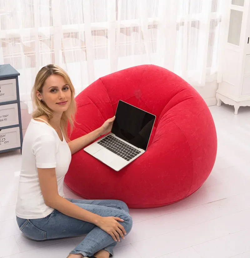Hot Lazy Inflatable Sofa Chair PVC Single Lounger Ball Sofa Couch Tatami Living Room Chair Furniture image 4
