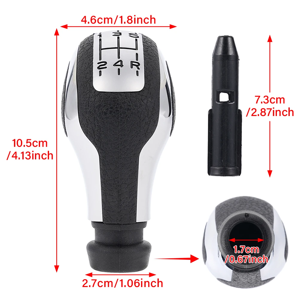 5 Speed Plastic Car Gear Shift Knob Lever Handle for Peugeot 106 206 207 208 307 308 407 408 508 Citroen C5 Interior Accessories