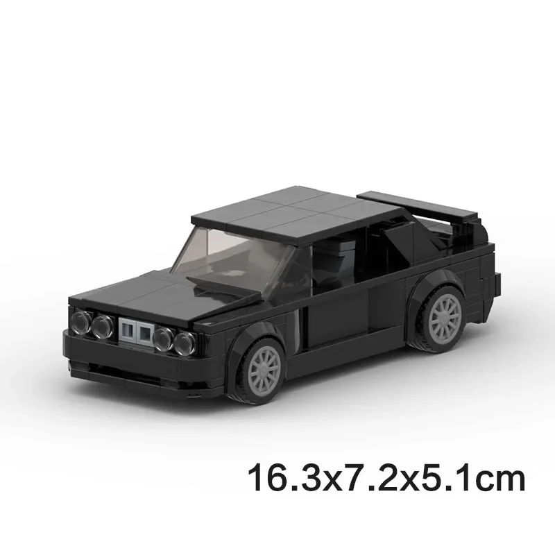 Modèle de voiture compatible Moc M3 E30, modèle de voiture de sport, technologie, bloc de construction modulaire, cadeau de noël, jouet pour enfants, ensemble d'assemblage DIY