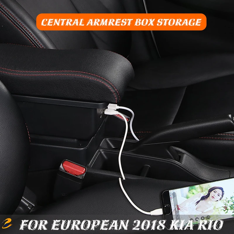 

Livingfun For European 2018 Kia RIO Armrest Box Special Foreign Trade Central Armrest Box Storage Modification Accessories