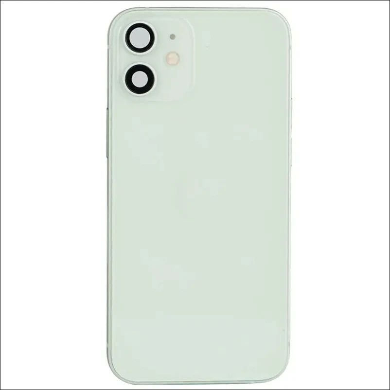 Rear Back Housing cover For iPhone 12 mini A2399 Battery Cover Rear Door with Chassis Frame + SIM Tray + Side Key Parts