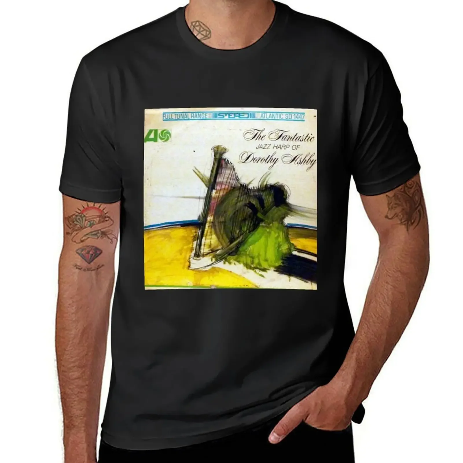 The Fantastic Jazz Harp Of Dorothy Ashby, 1965,soul jazz T-Shirt oversized graphic tee mens tall t shirts