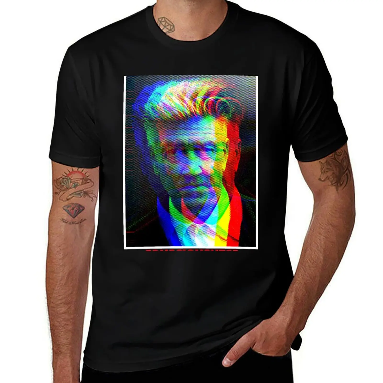 David Lynch Consciousness T-Shirt Abstract Pattern Print Top T-Shirt