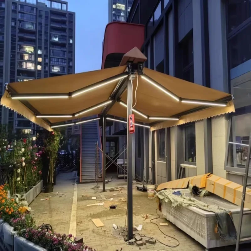 Outdoor butterfly awning removable flower box with wheels shop coffee