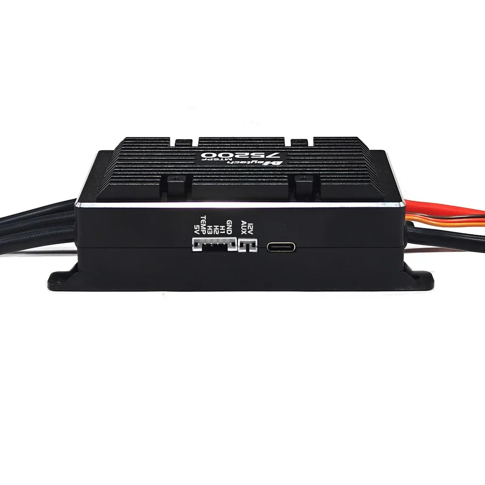 Maytech 200A V75 Based ESC SUPERCASE عالي السرعة 200A مع 12 قطعة Mosfet لروبوتات Efoil الكهربائية الطويلة لجميع التضاريس