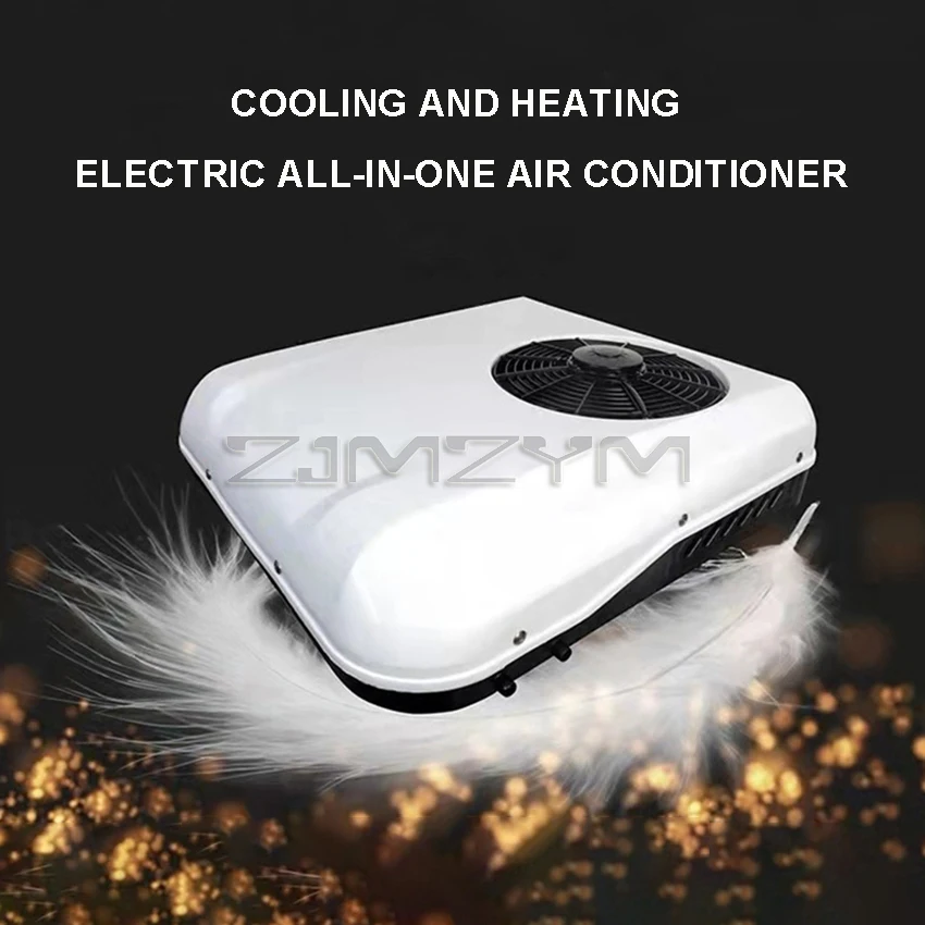 12 فولت/24 فولت 48 فولت-72 فولت شاحنة العلوي مكيف هواء للسيارة التدفئة والتبريد العلوي وقوف السيارات مكيف الهواء آلة متكاملة