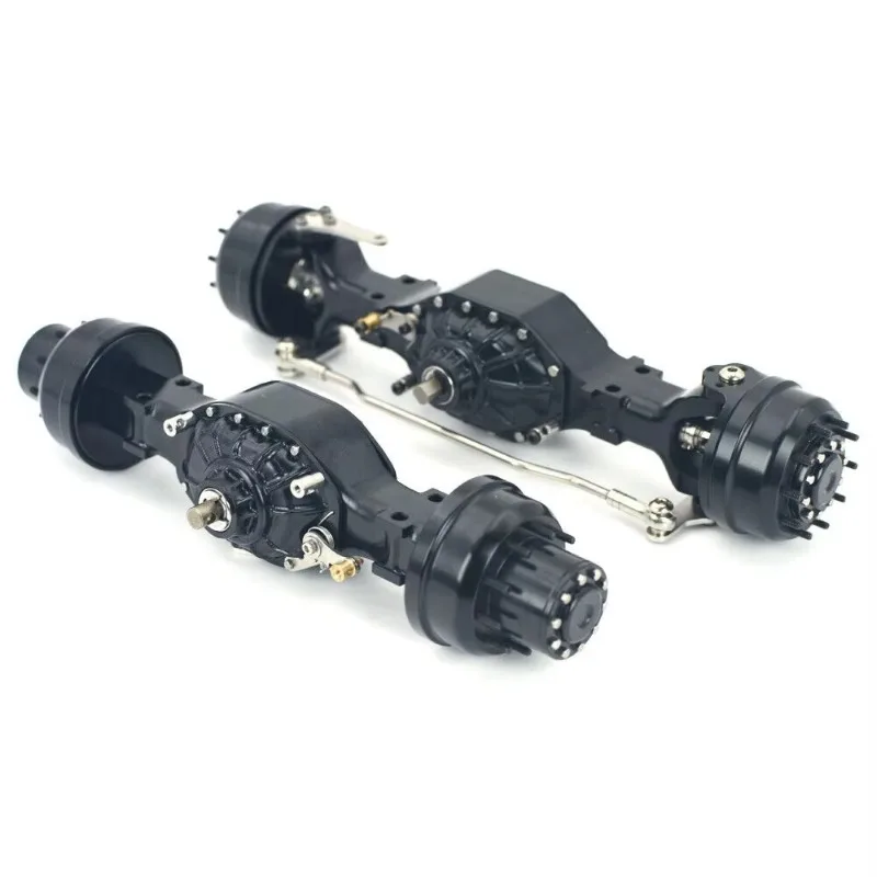 1pcs Metal Black Wheel Reduction Axle for 1/14 Tamiya RC Truck Scania 770S Benz Volvo Diy Parts