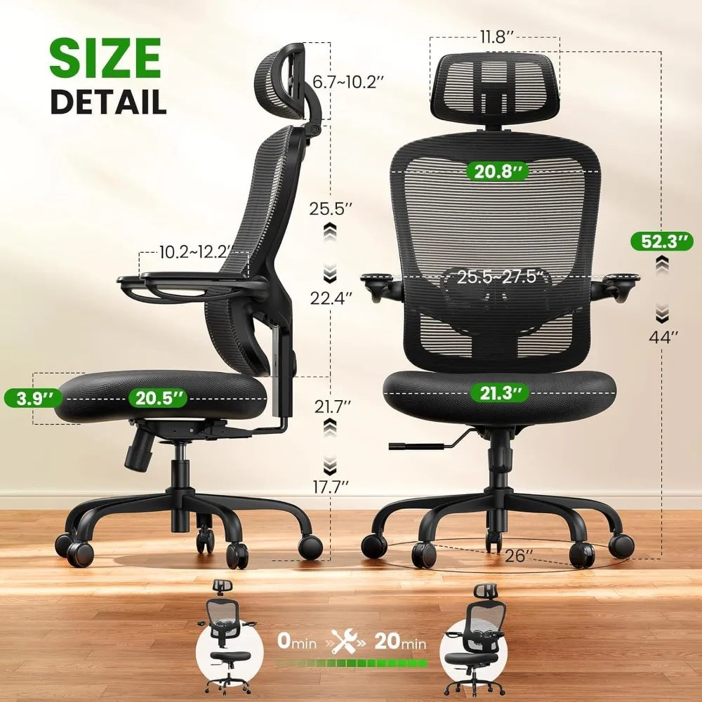 Ergonomic Office Chair Big and Tall - 6'5