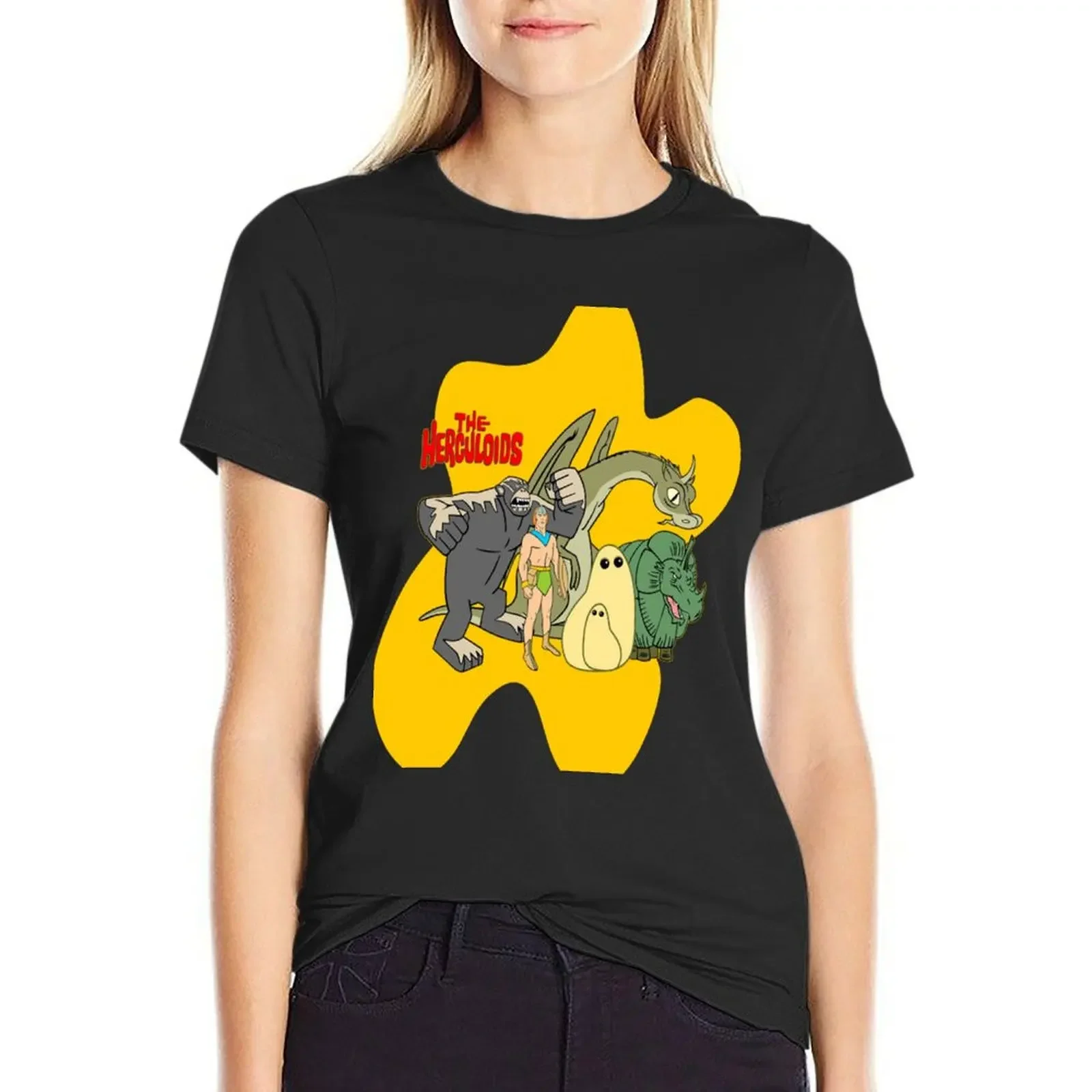 

Classic Cartoons The Herculoids- T-Shirt sweat customs korean fashion Women's cotton t-shirt