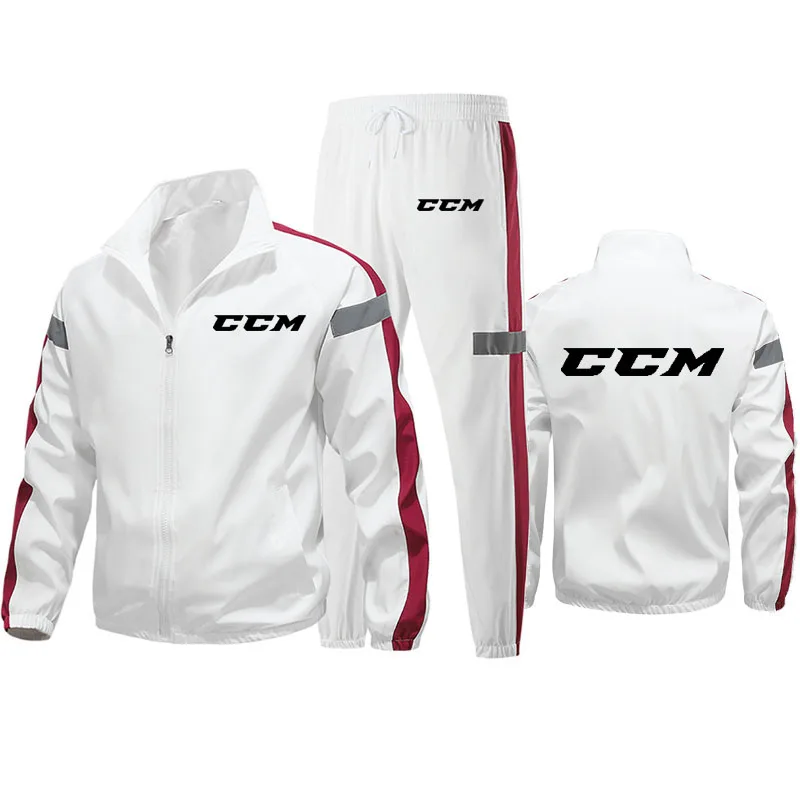 2024 Luxus Herren jacke Set ccm gedruckt Hip Hop Street hochwertige Herren Sportswear Set Casual Sport Herren anzug