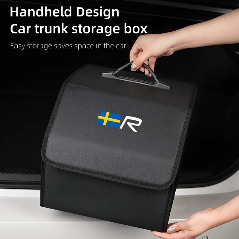 Car Trunk Organizer Box Tools Storage Bag For Volvo XC90 XC60 C30 T6 S60 C70 XC40 V40 XC70 V70 V60 V50 S80 S40 AWD V90 S90