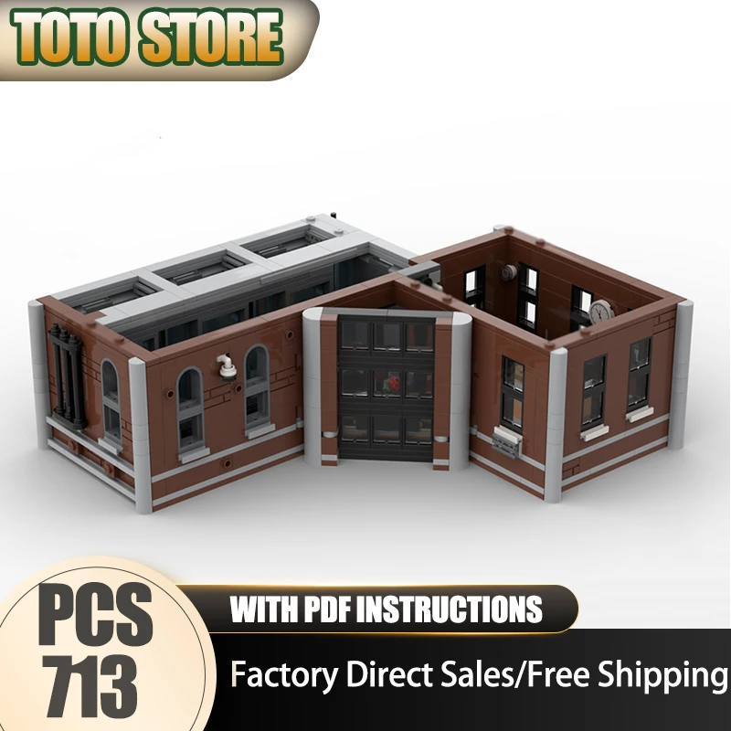 

Фильм Модель Moc Строительные Кирпичи Mental Asylum Модель Пол Технология Блок Игрушка DIY Сборка Рождественский Праздничный Набор Подарки