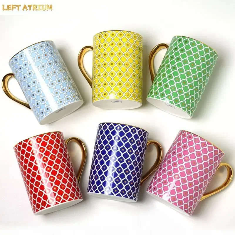 Russian Royal Bone China Coffee Cup And Saucer Set STAR Series Wedding Anniversary Gift Afternoon Tea Tableware Collection