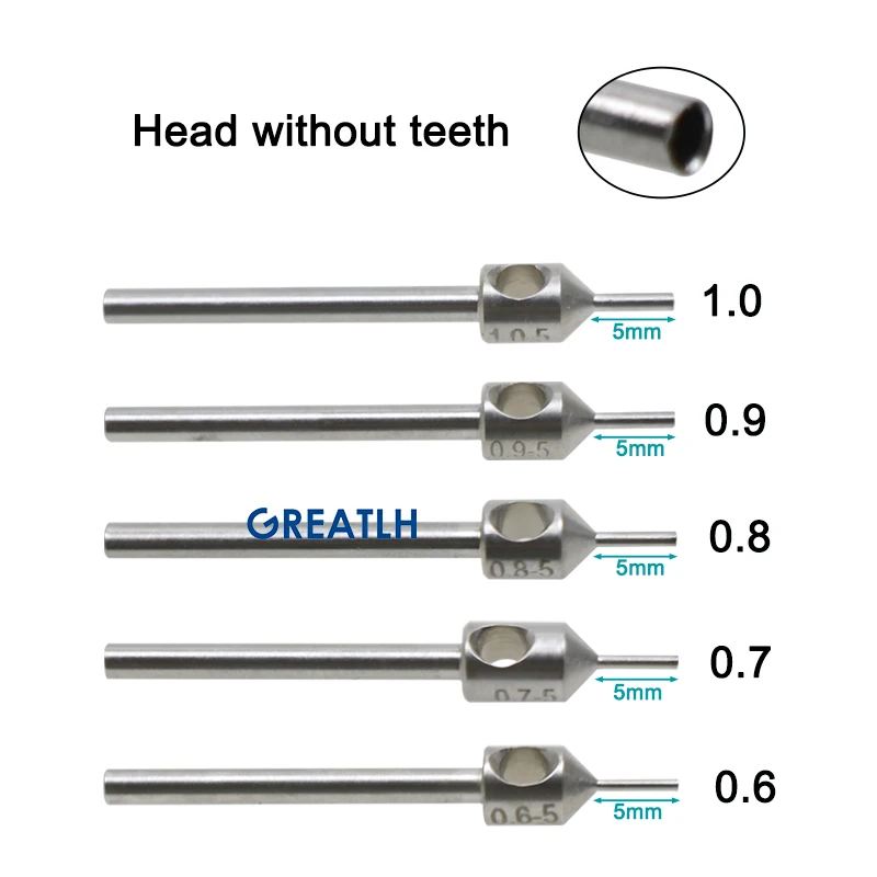 GREATLH 1pc Hair Implanting Punches Ultra Fine Hair Implant Transplanting Tools Stainless Steel Follicle Extraction Tool