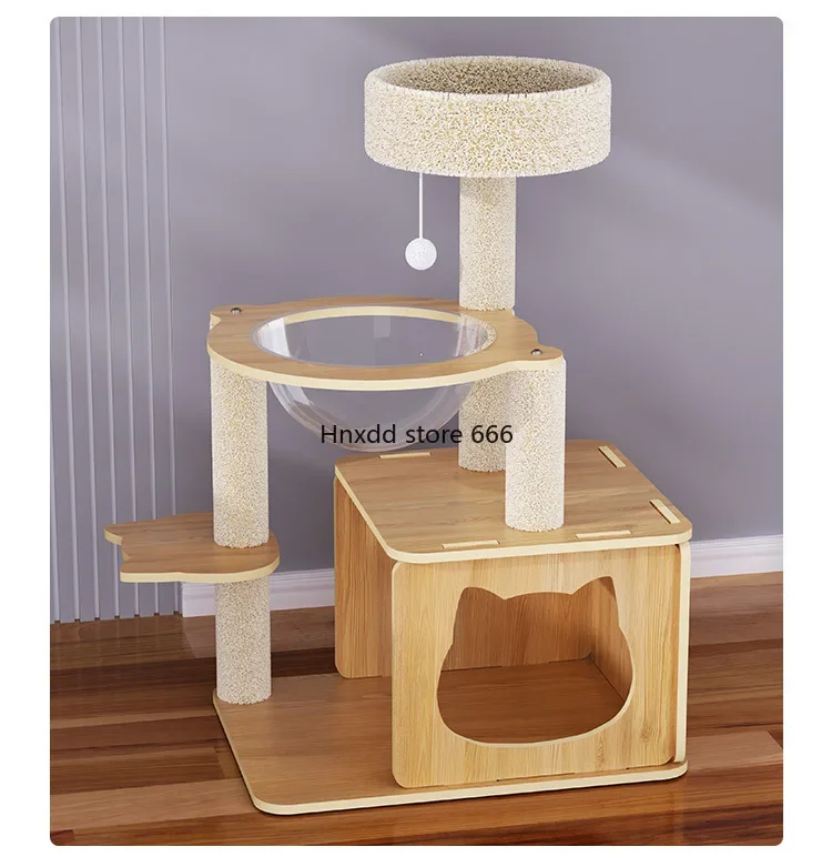 Cat scratching board space capsule cat tree hole small jumping platform toy climbing frame