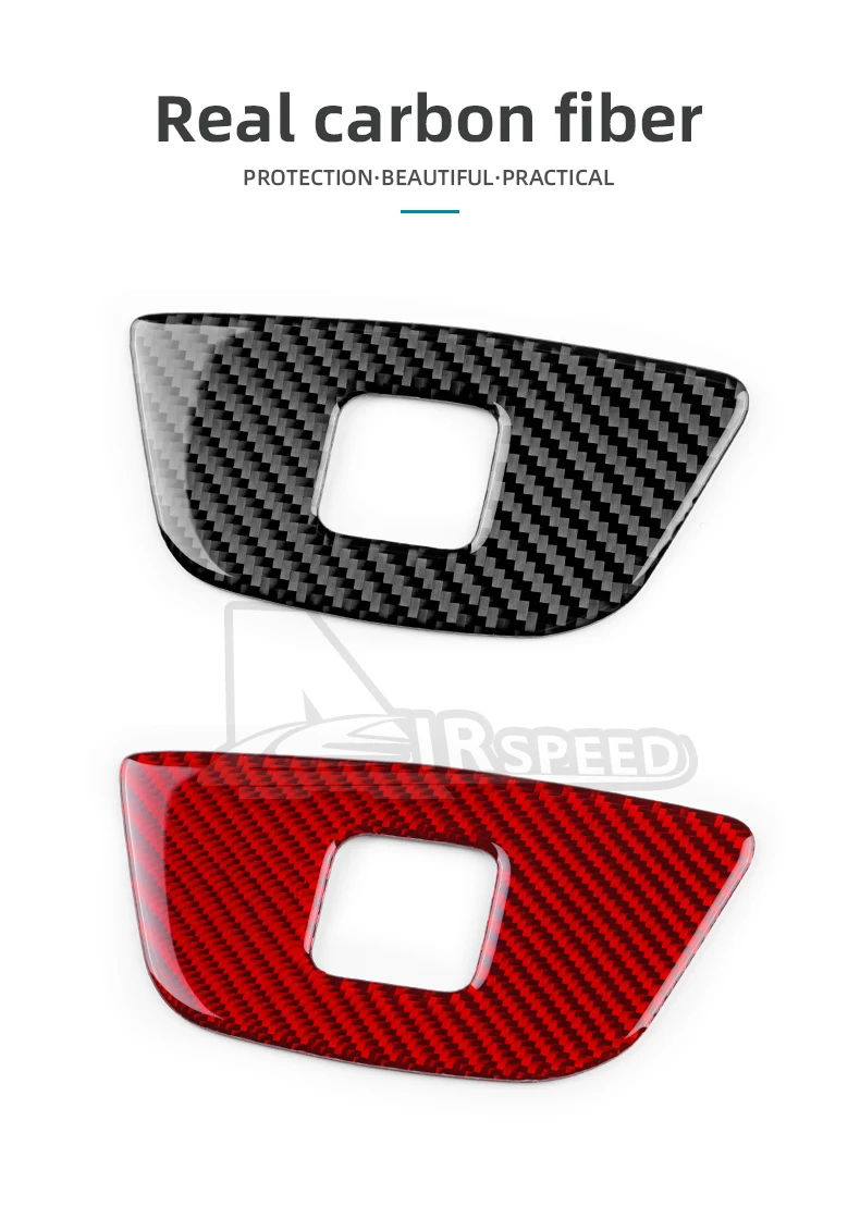 Echter weicher Kohlefaser-Aufkleber für Seat Ibiza 6j 2009 2010 2011 2012 2013 2014, LHD RHD, Auto-Lenkrad-Mittelrahmenverkleidung – Detail 2