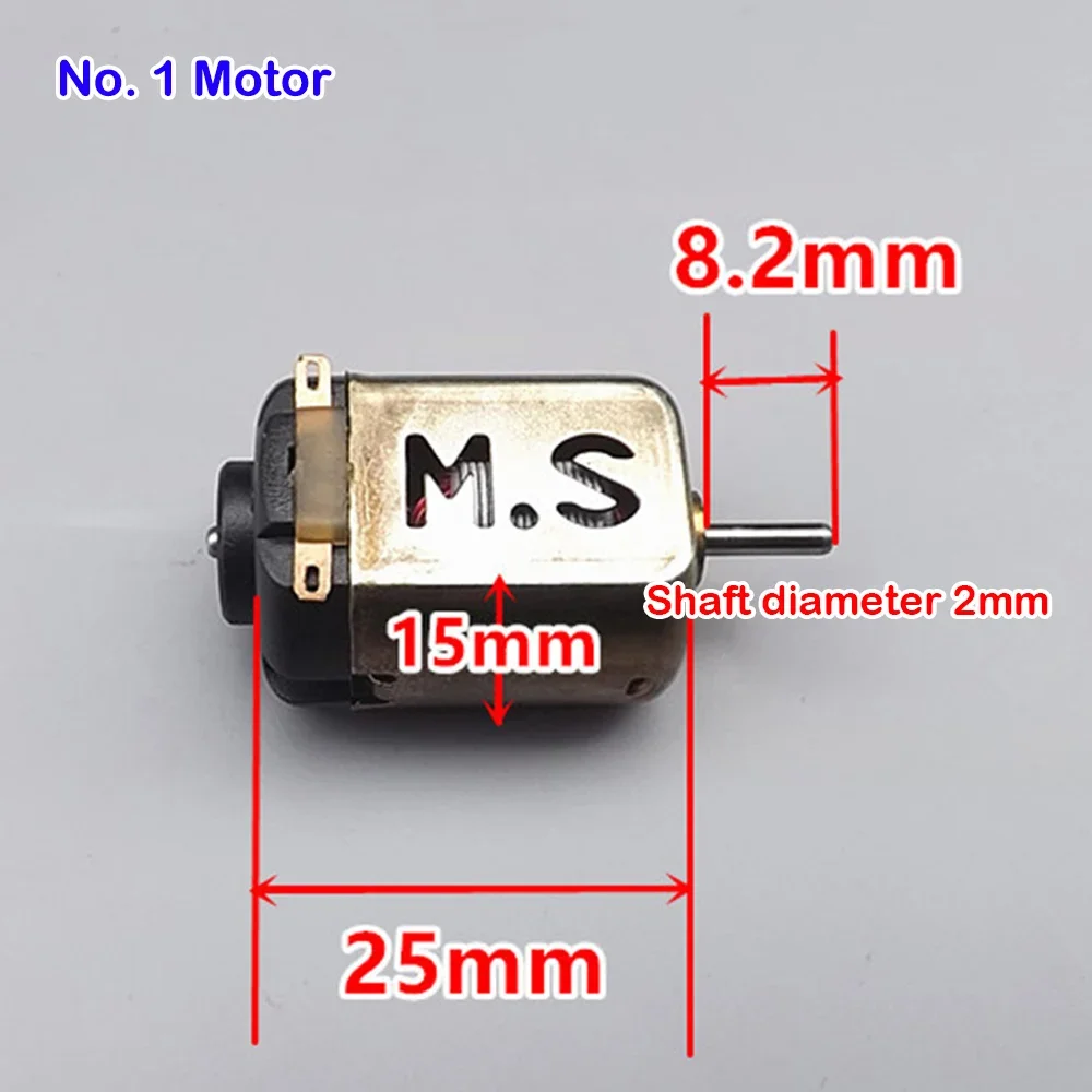 Micro 130 Electric Motor DC 2.4V 48000RPM Large Current High Speed for Competition Four-wheel Drive Motor Toy Model Accessories