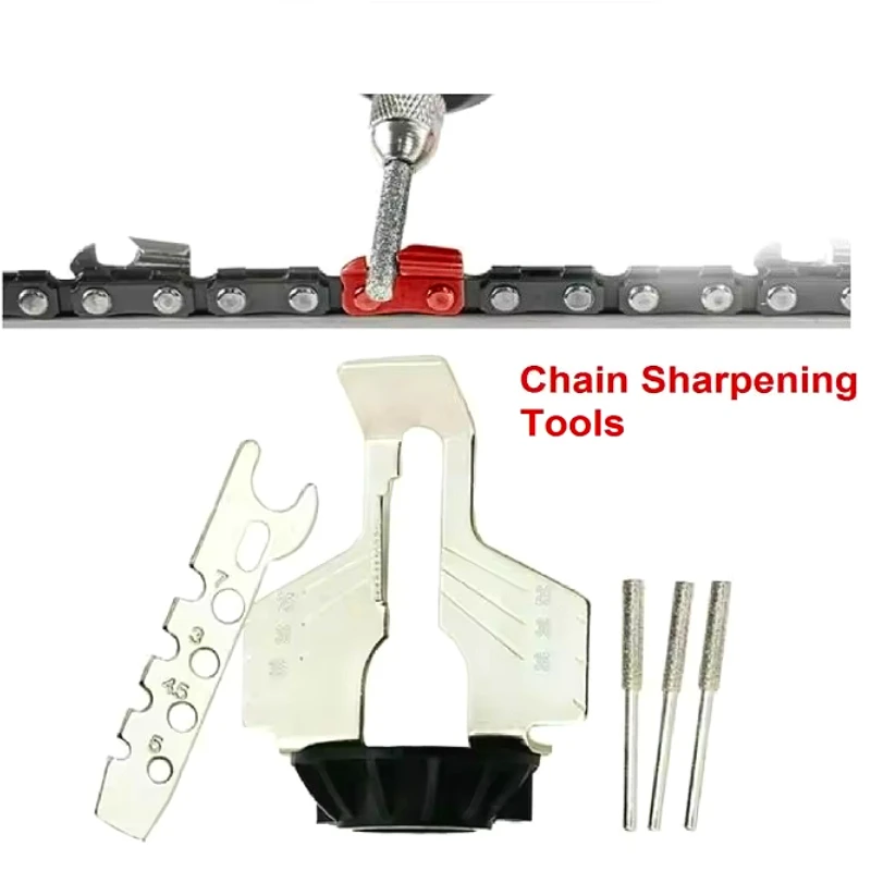 

Заточка точилки для бензопилы, комплект из высокоскоростной стали, полировальная линейка, инструменты, набор из 5 шт., аксессуары, цепная пила