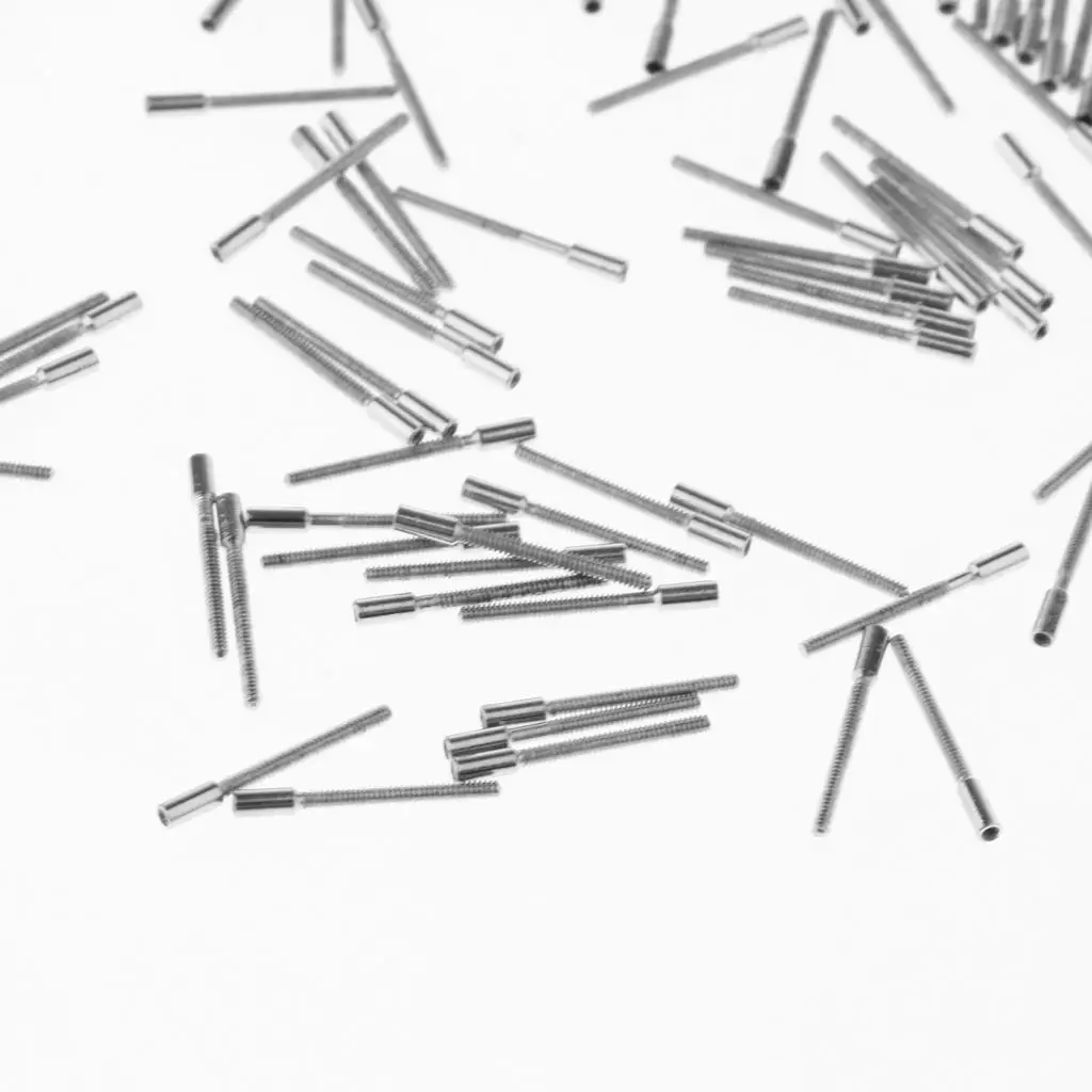 Silver Watch Stem Extenders Durable Stainless Steel Tools for Watch Repair and Maintenance Set