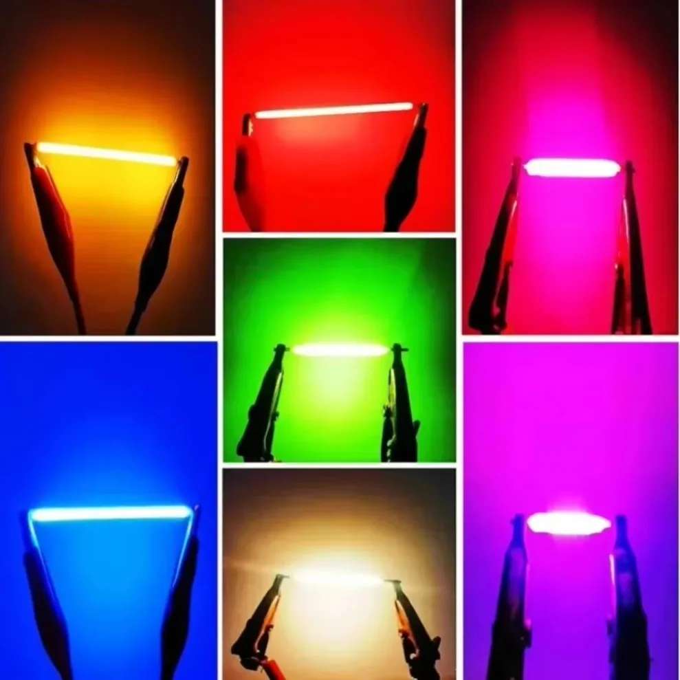 COB LED Filament Diodes 10Pcs DC3V Multicolor Retro Edison Bulb DIY Lamp Components Festival Party Atmosphere Decor Light Parts