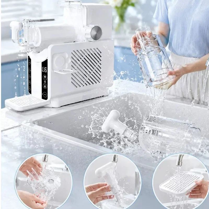 Countertop Slush Machine Automatic Snow Cone Maker Commercial Household Ice Slushy Making Machine