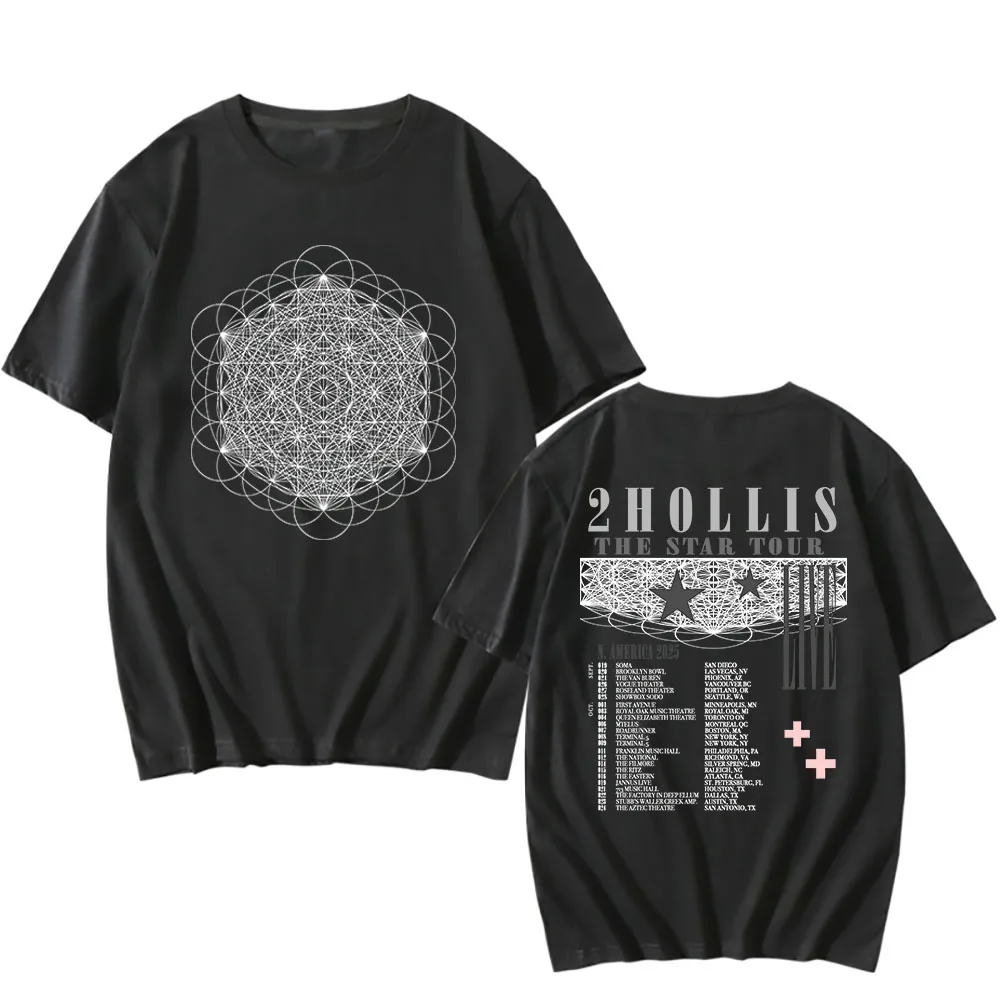 2hollis THE STAR TOUR 2025 T-shirt Summer Short Sleeve O-neck