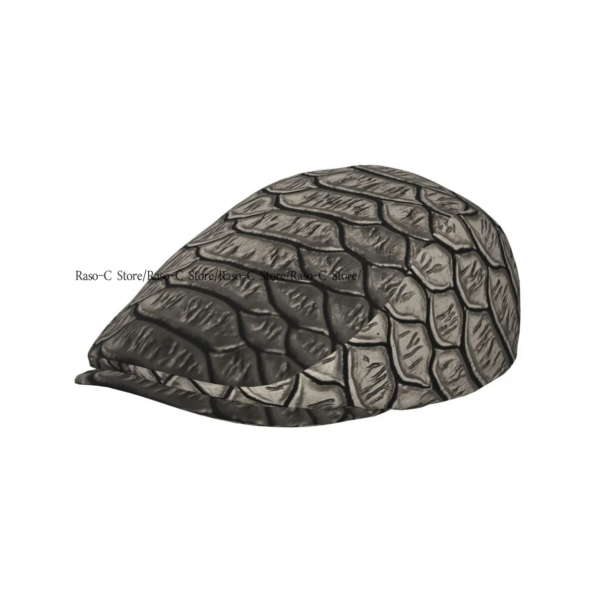 Unisex Adult Forward Peaked Cap Snake Skin Newsboy Flat Cap Casual Streetwear Ivy Driving Hat