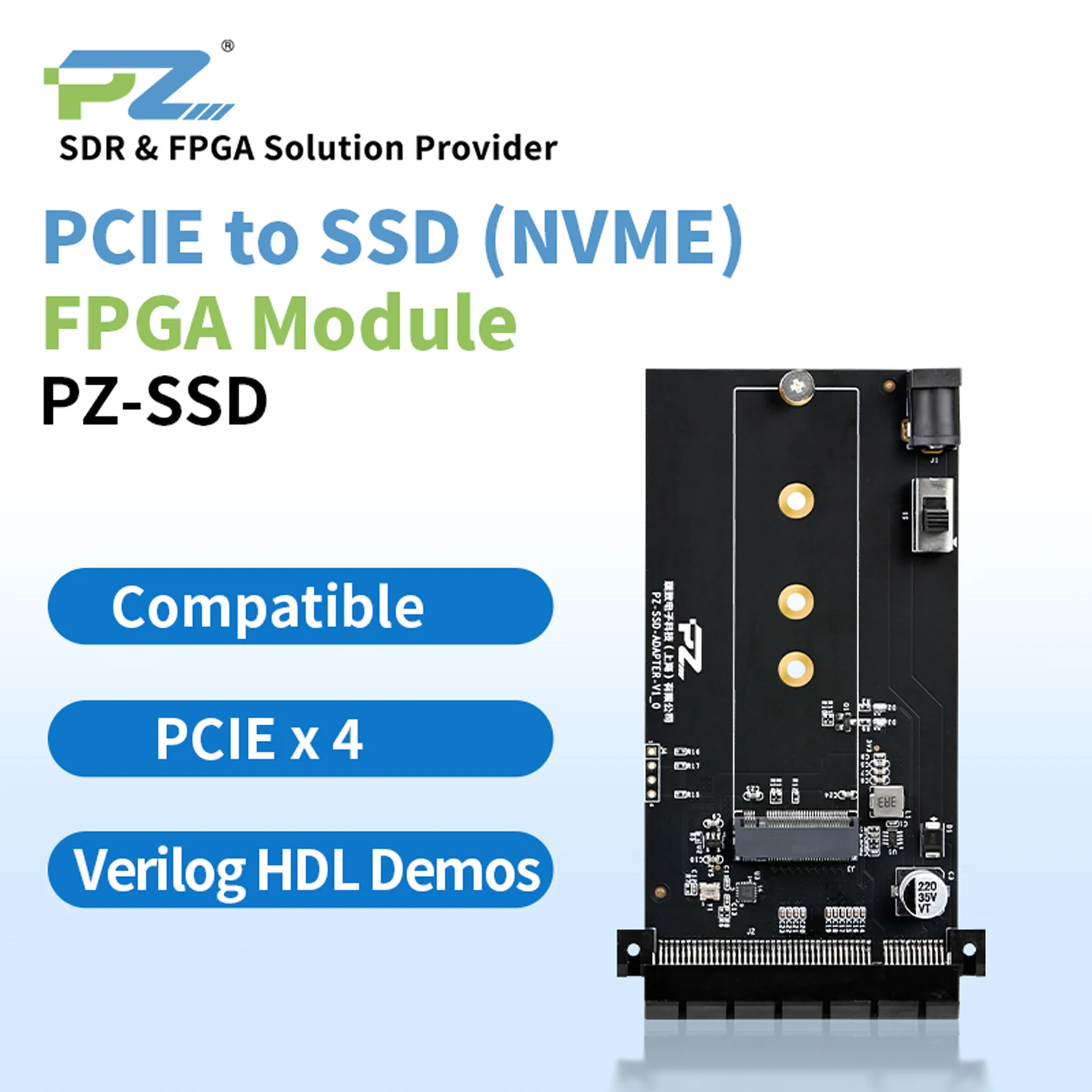 

Puzhi PZ-SSD Electronic SSD Memory Card M.2 Interface NVME Protocol PCIE to SSD