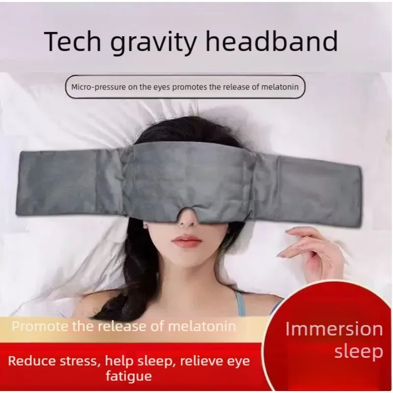 

Ice Silk Weighted Sleep Mask,99% Light Blocking Full Coverage Eye Mask,Cooling Breathable Sleep Blindfold for Travel Night Shift
