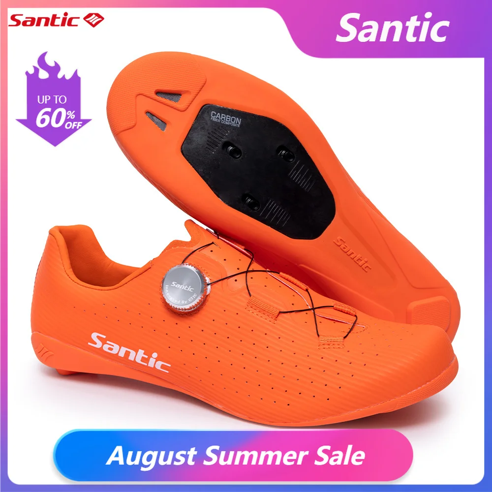 Santic Sapato Ciclismo Fibra Carbono SPD Estrada