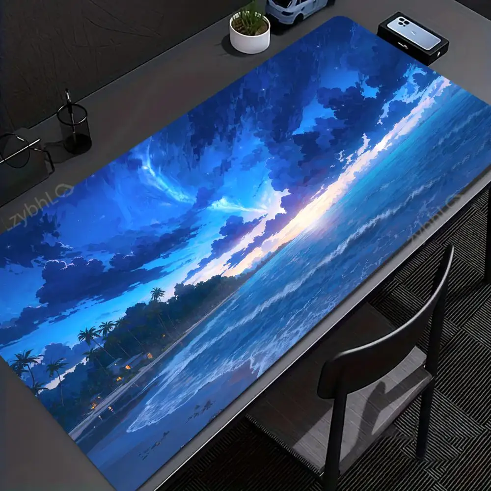 

Beautiful Scenery Mouse Pad Large Gaming Accessory XXL Rubber Deskmats HD Non-Slip Computer Keyboard Mat PC Laptop Long Mousepad